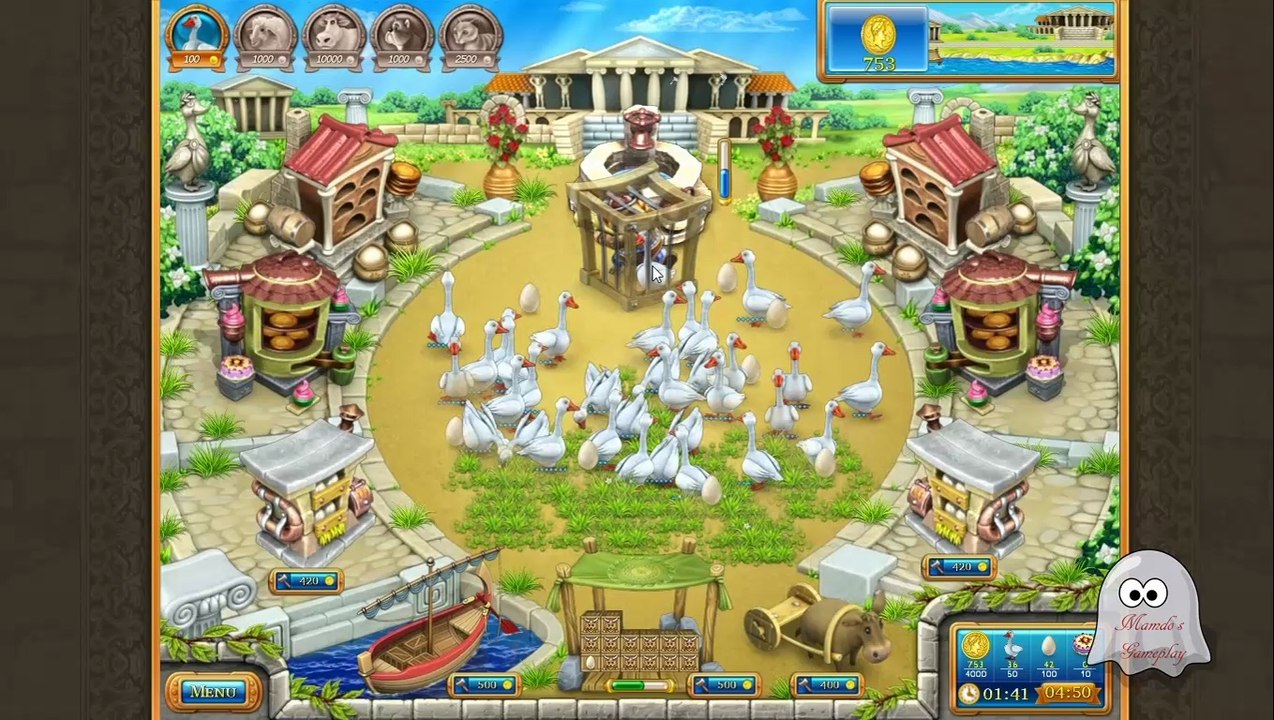 Farm Frenzy Ancient Rome - Gameplay - Chapter 1 (Level 15) - HD (720p)