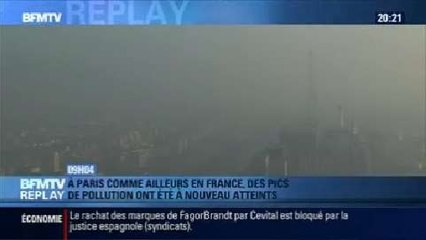 BFMTV Replay: Paris: les pics de pollution ont été à nouveau atteints - 14/03