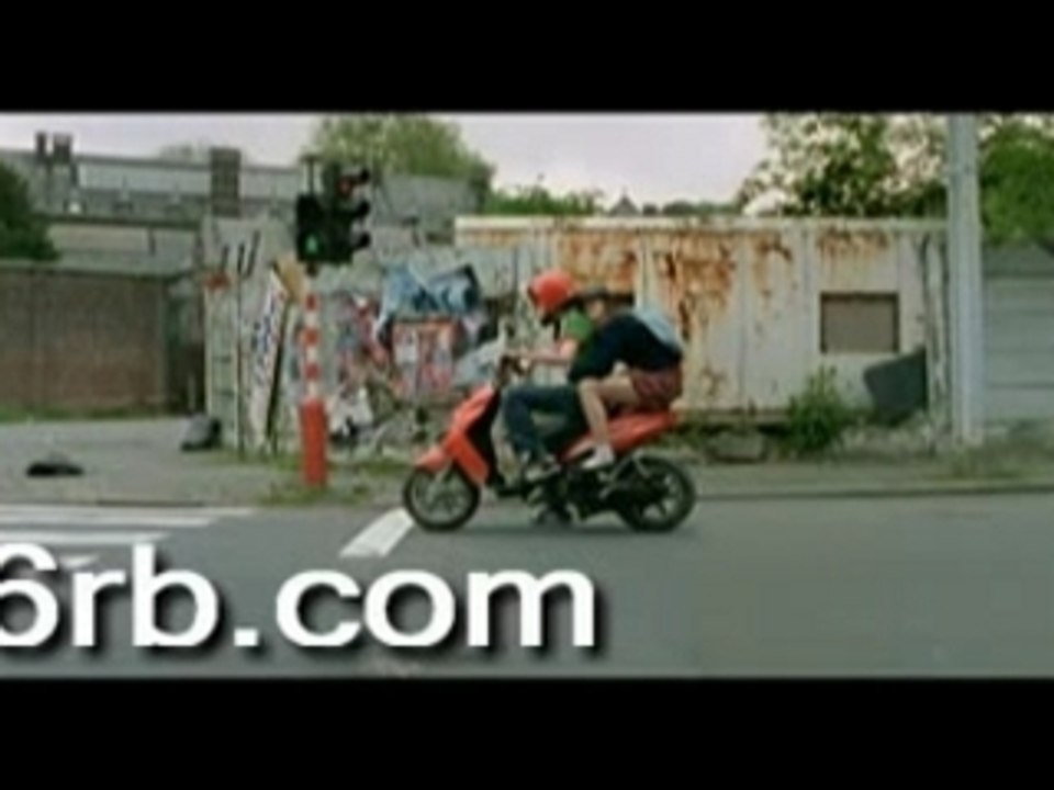 une chute du moto