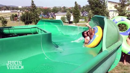 Hilarious Water Slide Compilation | Wipeouts On Same Turn