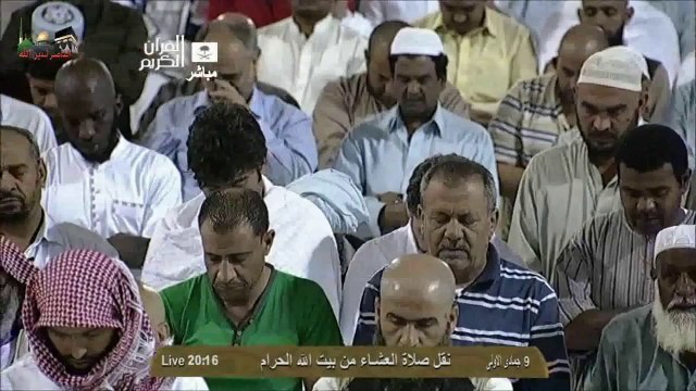 الشيخ ماهر المعيقلي تلاوة خاشعة من صلاة العشاء من المسجد الحرام الاثنين 9-5-1435