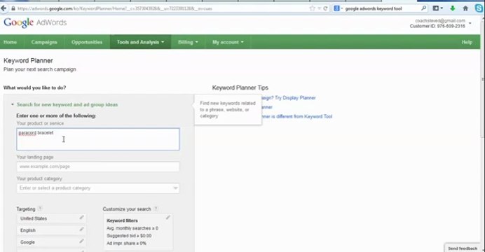 Google Adwords and Keyword Planner Tutorial - A beginner_s g