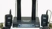 Hisonic Dual Wireless Microphone System with 2 Handheld & 2 Lapel Microphones, HS596B