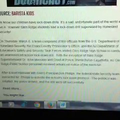 Unannounced high school drill by homeland security