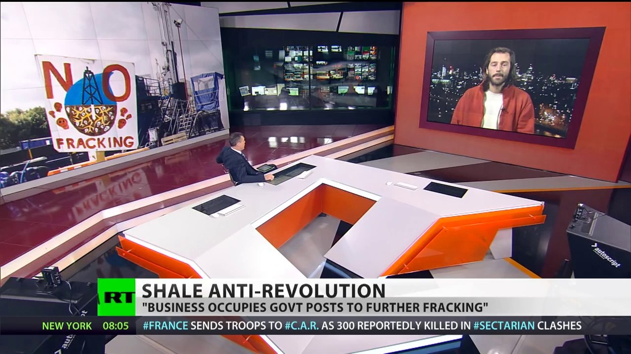 Anti-Shale Revolution: Clashes between police and fracking protesters in Romania