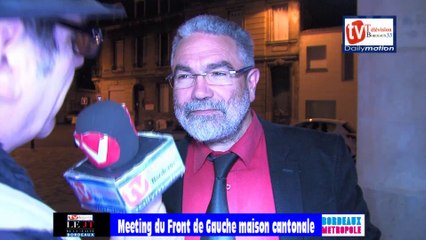 TVBordeaux33 rencontre  interview de vincent Maurin du Front de Gauche