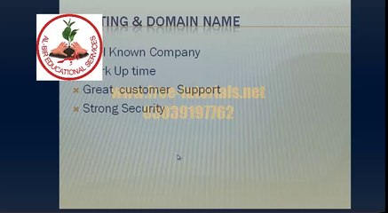 hosting  and  domain name for seo purpose ,video in Urdu