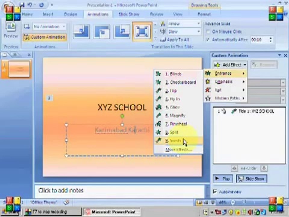 Power Point 2007 Tabs - Part 1 in Urdu -