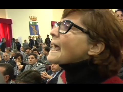 Castel Volturno (CE) - Discarica Chiaiano, protesta contro ministri (13.03.14)