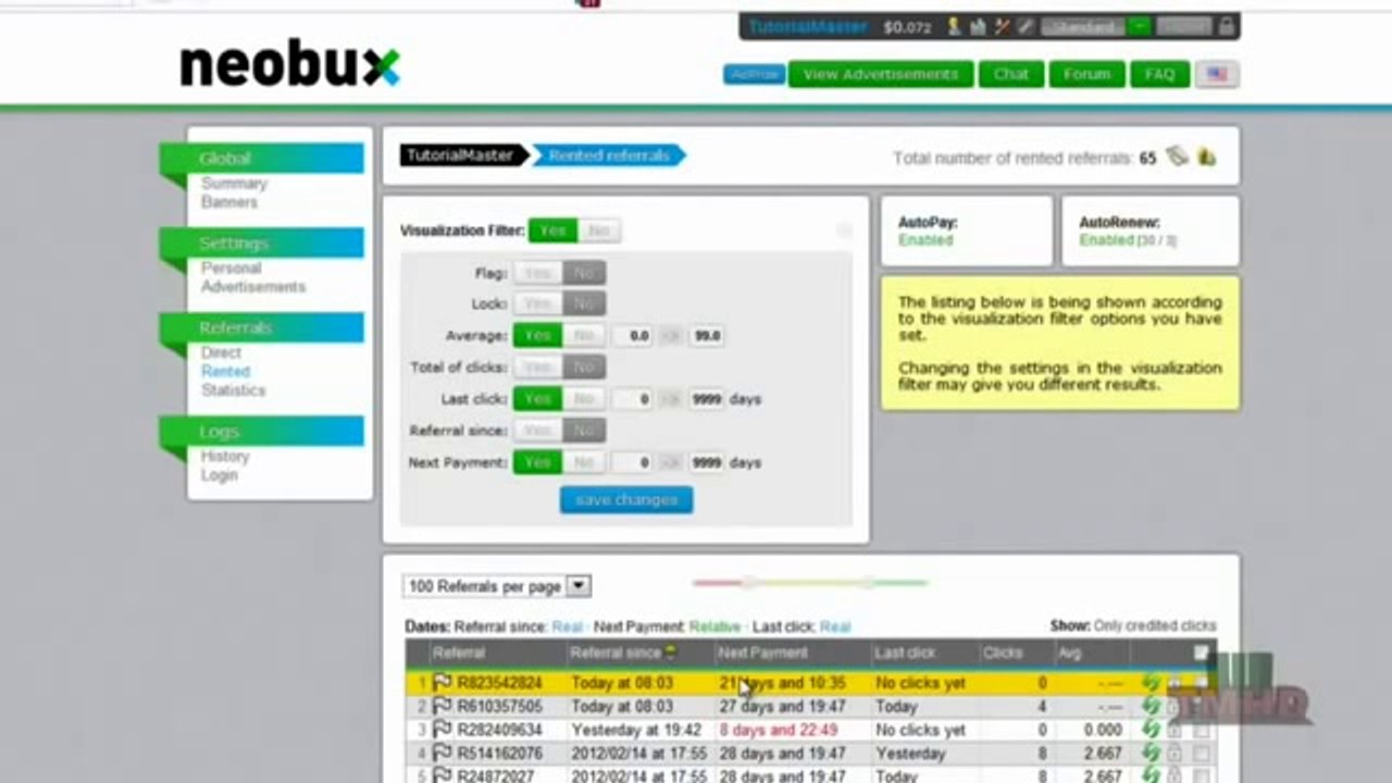 NeoBux guidlines full