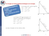 Pourquoi un triangle qui vérifie Pythagore est rectangle?