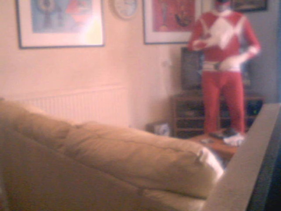 Red Power Ranger At Home