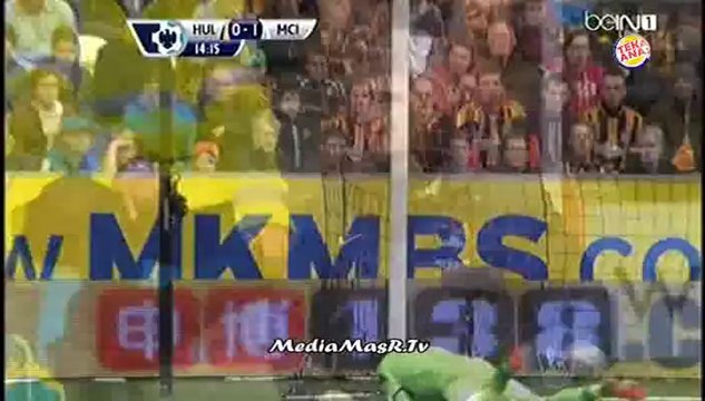 هدف مانشستر سيتي الاول في هال سيتي - الجولة 30 - 15/3/2014