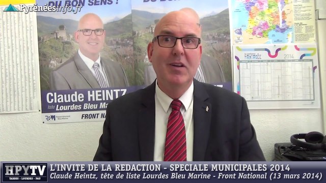 [MUNICIPALES] Claude Heintz FN Lourdes Bleu Marine (13 mars 2014)