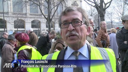 Des paroissiens rassemblés à Paris pour sauver Sainte Rita