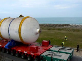 Arrivée du 1er générateur de vapeur de l'EPR de Flamanville - 15 mars 2014 - Diélette (50)