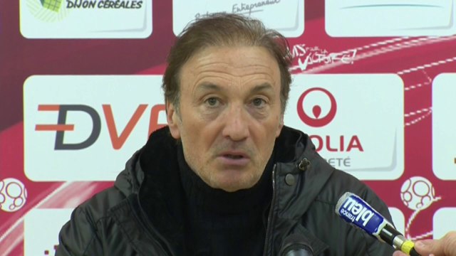 Conférence de presse Dijon FCO - Havre AC (1-2) : Olivier DALL'OGLIO (DFCO) - Erick MOMBAERTS (HAC) - 2013/2014