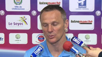 Conférence de presse Châteauroux - FC Metz (0-1) : Jean-Louis GARCIA (LBC) - Albert CARTIER (FCM) - 2013/2014