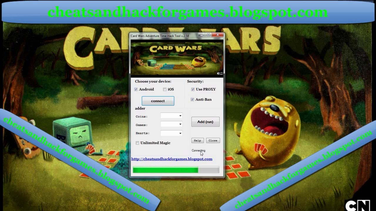 Card Wars Adventure Time Hack Tool v.2.58[Android & iOS]2014 All Unlimited