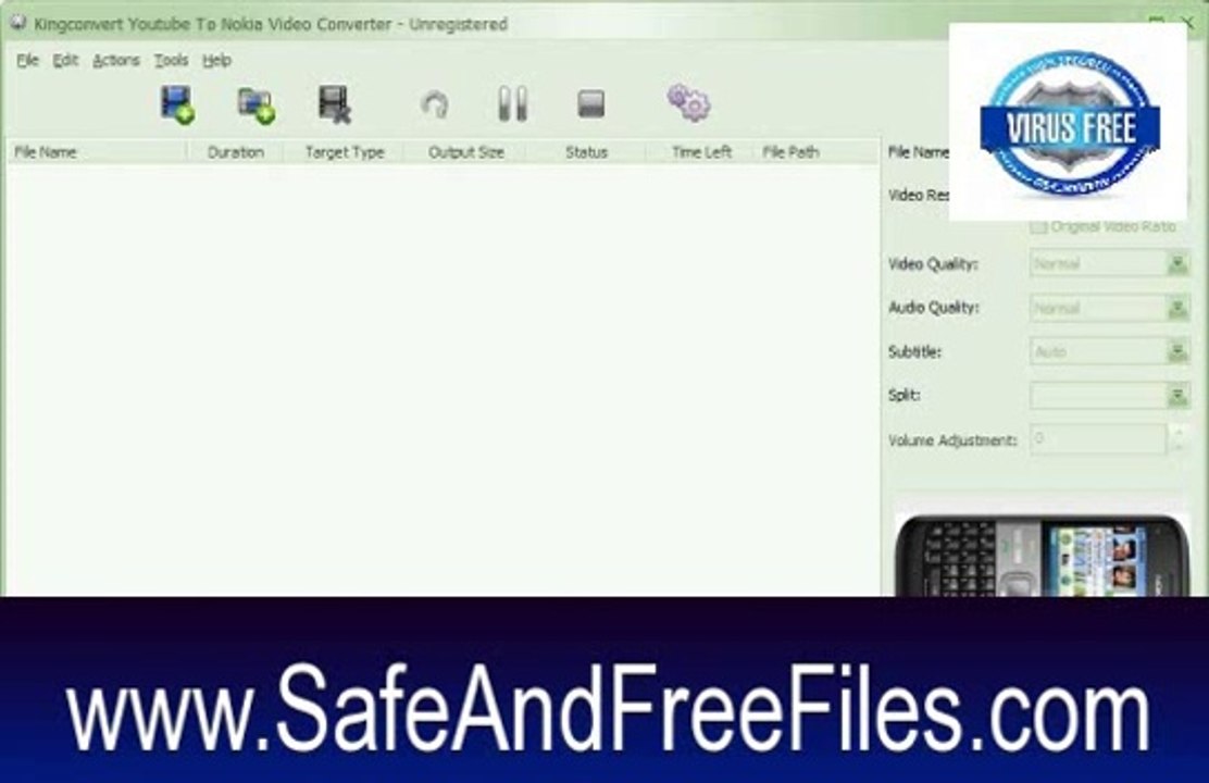 Get KingConvert Youtube To Samsung Mobile Phone Video Converter 5.3 Product Code Free