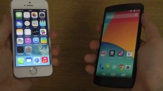 iPhone 5S iOS 7.1 Final vs. Google Nexus 5 Android 4.4 KitKat - Which Is Faster