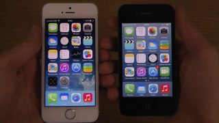 iPhone 5S iOS 7.1 Final vs. iPhone 4 iOS 7.1 Final - Comparison Review