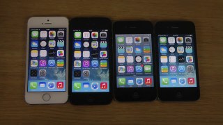 iPhone 5S vs. 5 vs. 4S vs. 4 iOS 7.1 Final - Which Apple Phone Is Faster