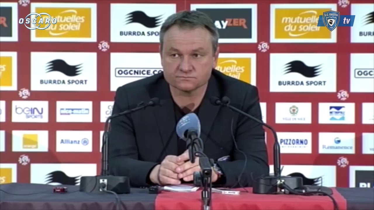 L1 / 2013-14 : Nice 2-0 Bastia : Réaction de F. Hantz