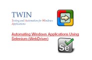 TWIN Automation Tool - Automating Windows Applications - Selenium WebDriver (Grid)