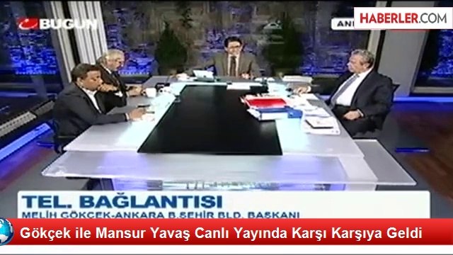 Gökçek ile Mansur Yavaş Canlı Yayında Karşı Karşıya Geldi