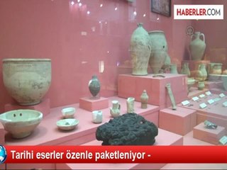 Tarihi Eserler Özenle Paketleniyor