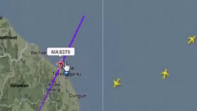 Malaysia Airlines MH370 disperso playback Flightradar24