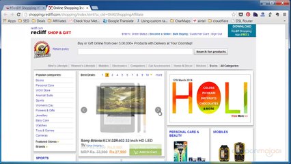 Download Video: Rediff Shopping Coupons - How To Get Discounts (HD 720p)