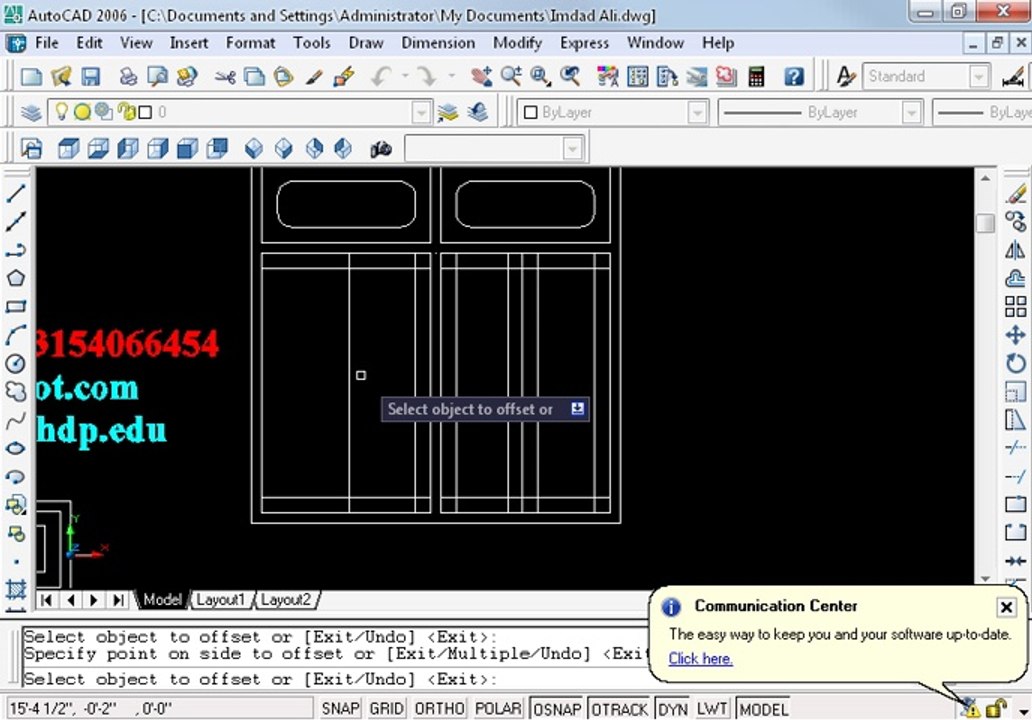 How to make window in autocad 2 ohd