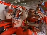 2005-Monaco GP Trulli passes Fisichella at the hairpin (Lap 64)