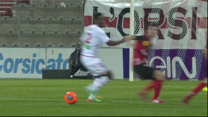 But Paul LASNE (8ème) - AC Ajaccio - EA Guingamp - (1-2) - 15/03/14 - (ACA-EAG)