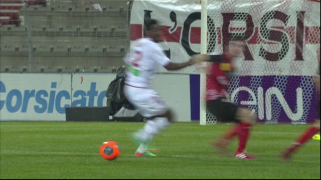 But Paul LASNE (8ème) - AC Ajaccio - EA Guingamp - (1-2) - 15/03/14 - (ACA-EAG)