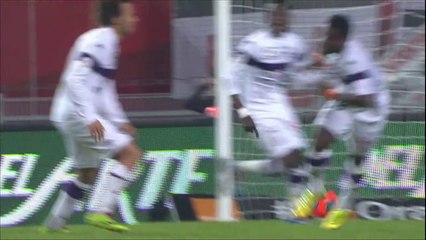 But Serge AURIER (73ème) - Stade Rennais FC - Toulouse FC - (2-3) - 15/03/14 - (SRFC-TFC)