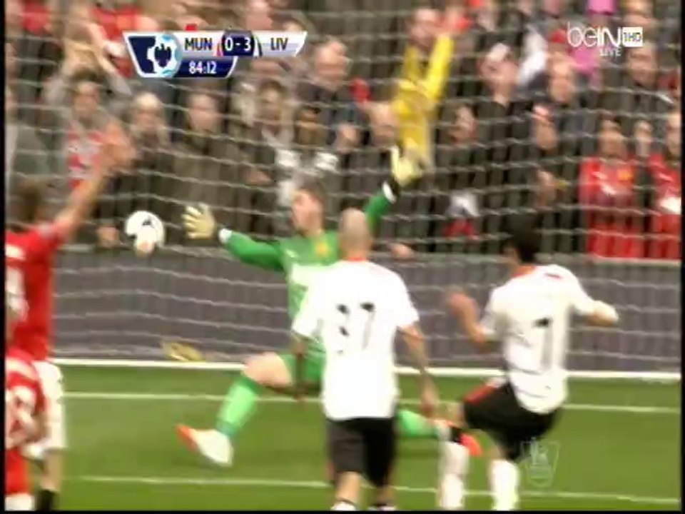 مانشيستر يونايتد 0  × ليفربول 3  - - الدوري الإنجليزي 2014 - هدف لويس سواريز