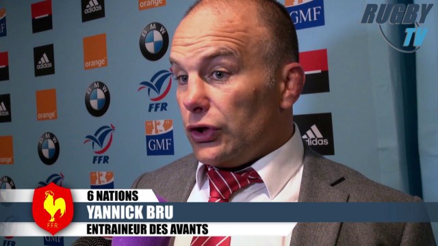 XV DE FRANCE 6 Nations après match France-Irlande Bru-Dulin-Szarzewski
