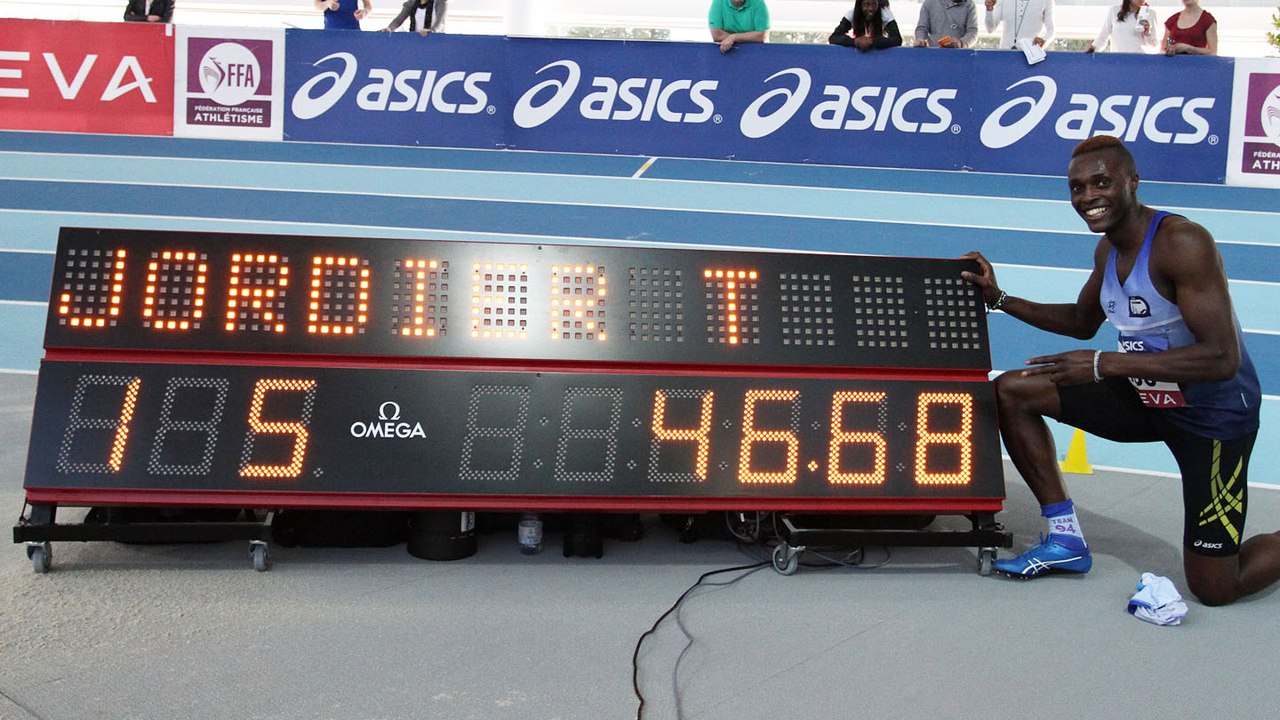 Finale 400 m Espoirs (record de France de Thomas Jordier)