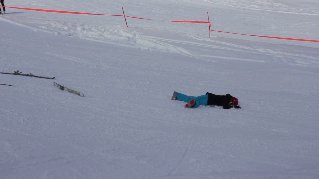 Chute drôle de ski