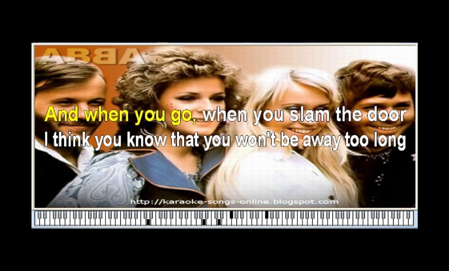 Karaoke song online ABBA Mamma mia with lyrics on the screen - video  Dailymotion