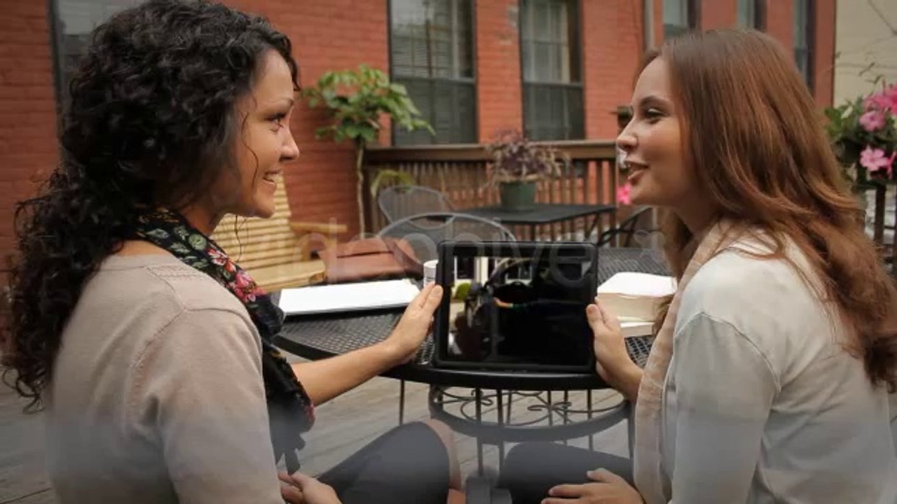 Cafe Girls Over The Shoulder ScreenDub Bundle - After Effects Template