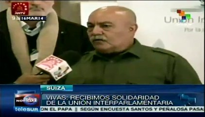 Reconoce Darío Vivas respaldo de Unión Interparlamentaria al chavismo