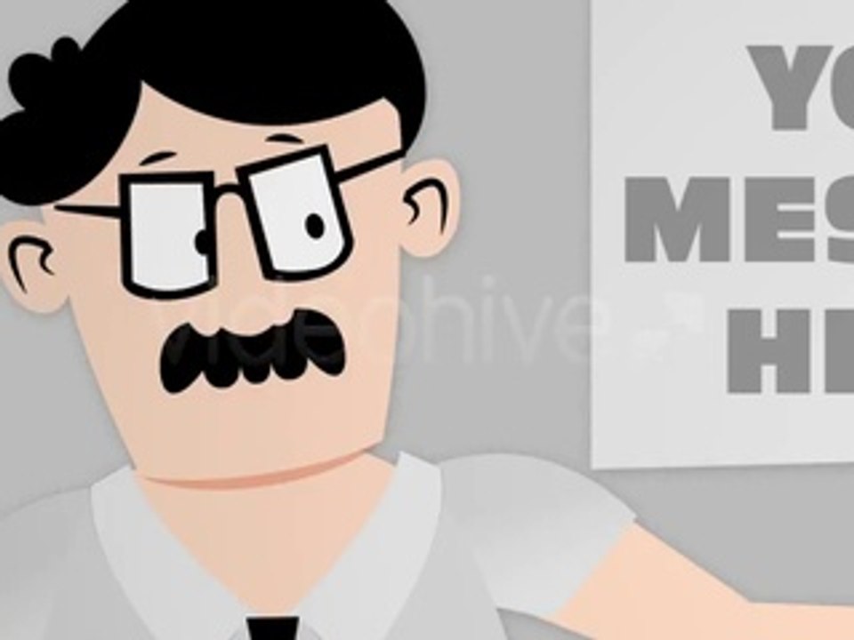 Cartoon Character Businessman - After Effects Template