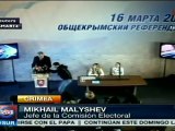 Comisionado electoral Malyshev dice que referendo crimeo es una fiesta