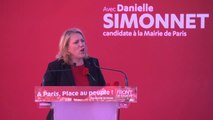 Danielle Simonet au meeting Front de Gauche de Paris le 16 mars 2014