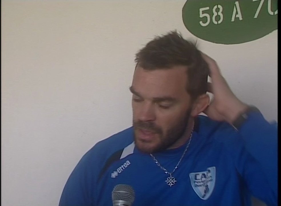 ITW après match St Jean de LUZ CAPD d'Olivier LAURENT