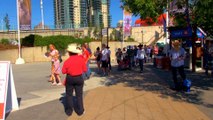 Entering Calgary Stampede Grounds.